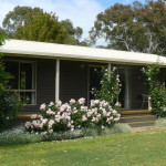 front of cottage